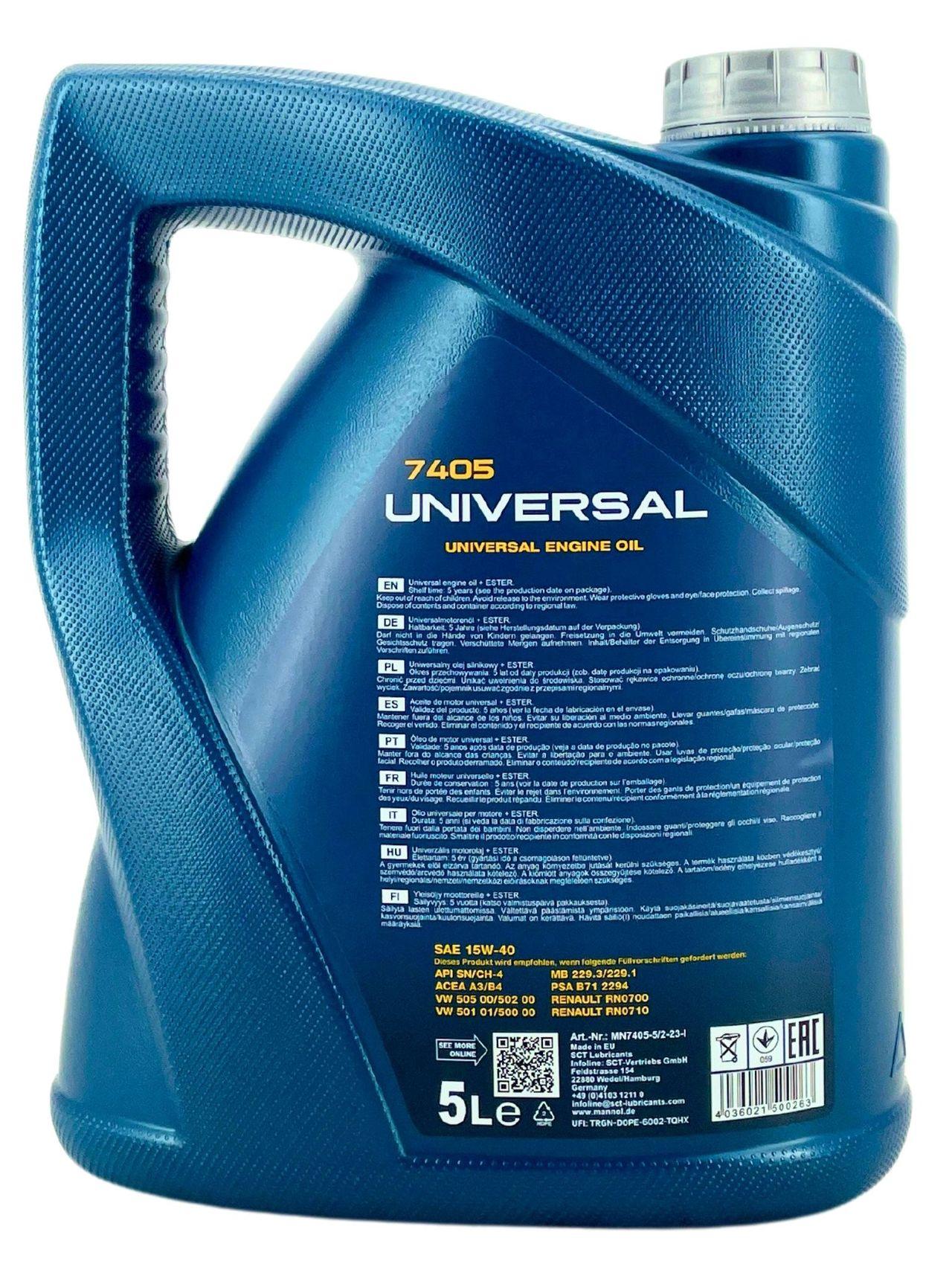 Mannol Universal 15W-40 5 Liter