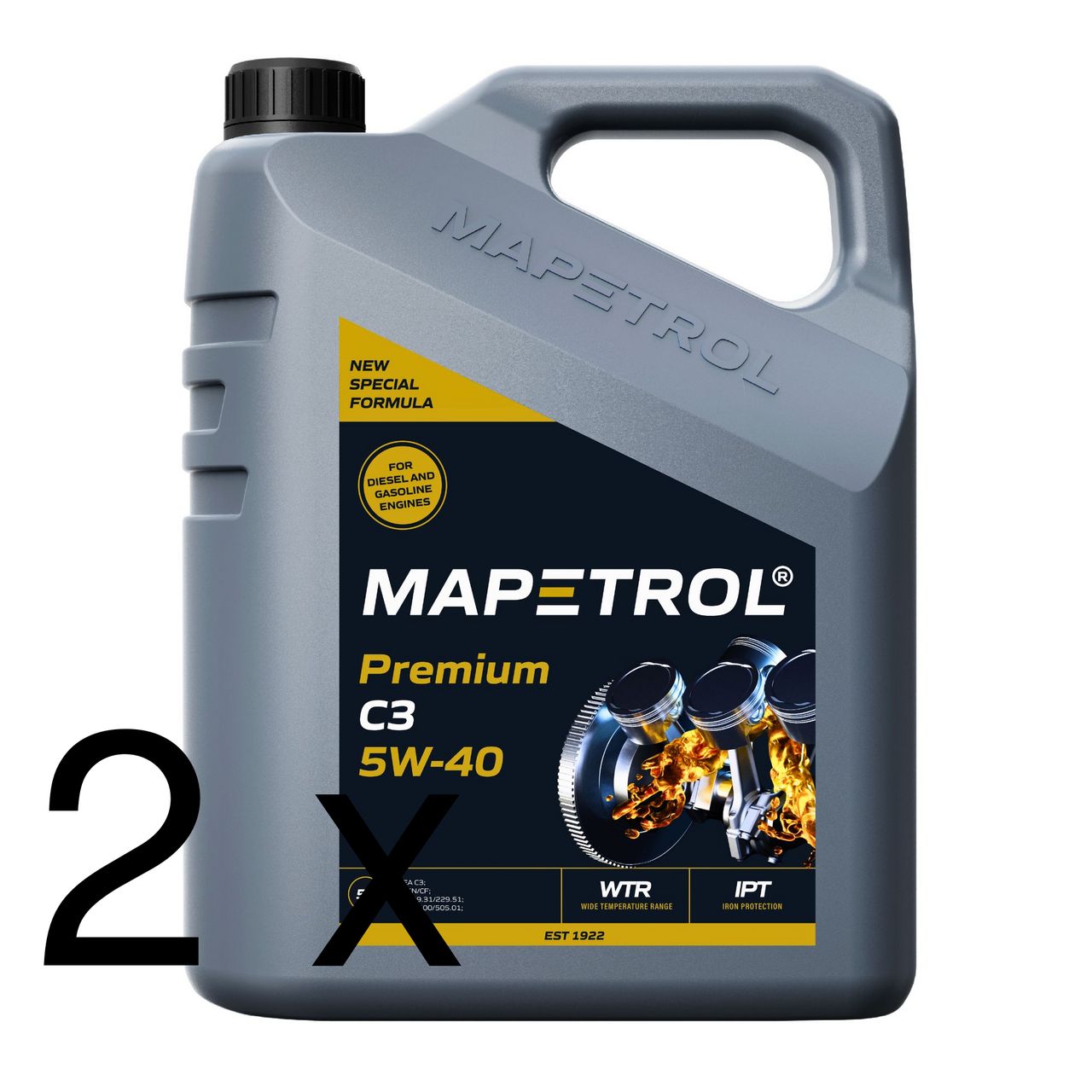 Mapetrol Premium C3 5W-40 2x5 Liter Mapetrol Premium C3 5W-40 2x5 Liter