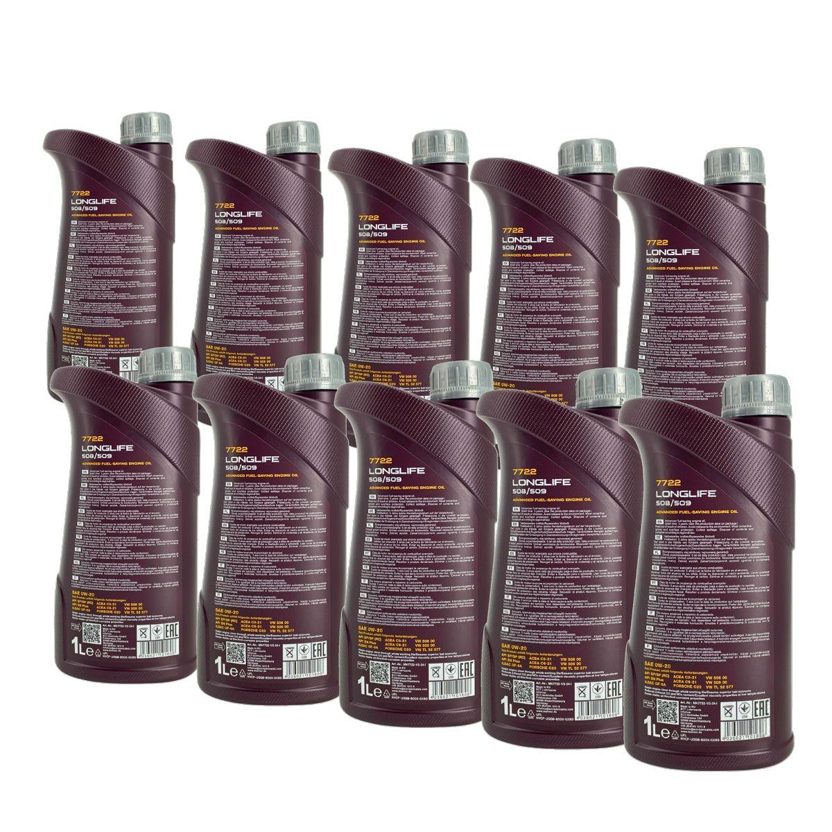 Mannol Longlife 508/509 0W-20 10x1 Liter