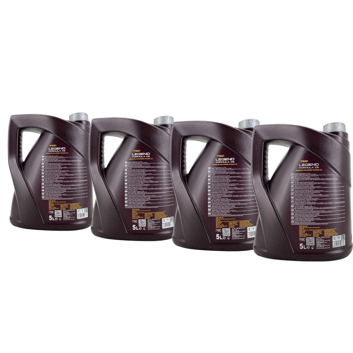 Mannol Legend Formula C5 0W-20 4x5 Liter