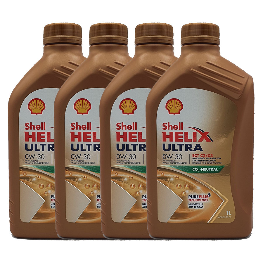 Shell Helix Ultra ECT C2 C3 0W-30 4x1 Liter