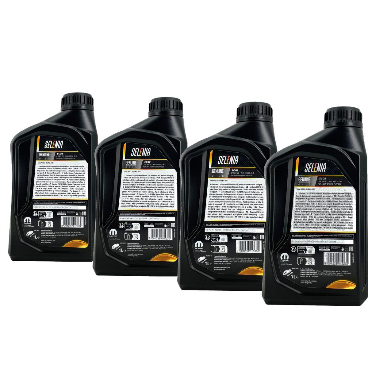 Selenia Eco2 Plus 0W-20 4x1 Liter