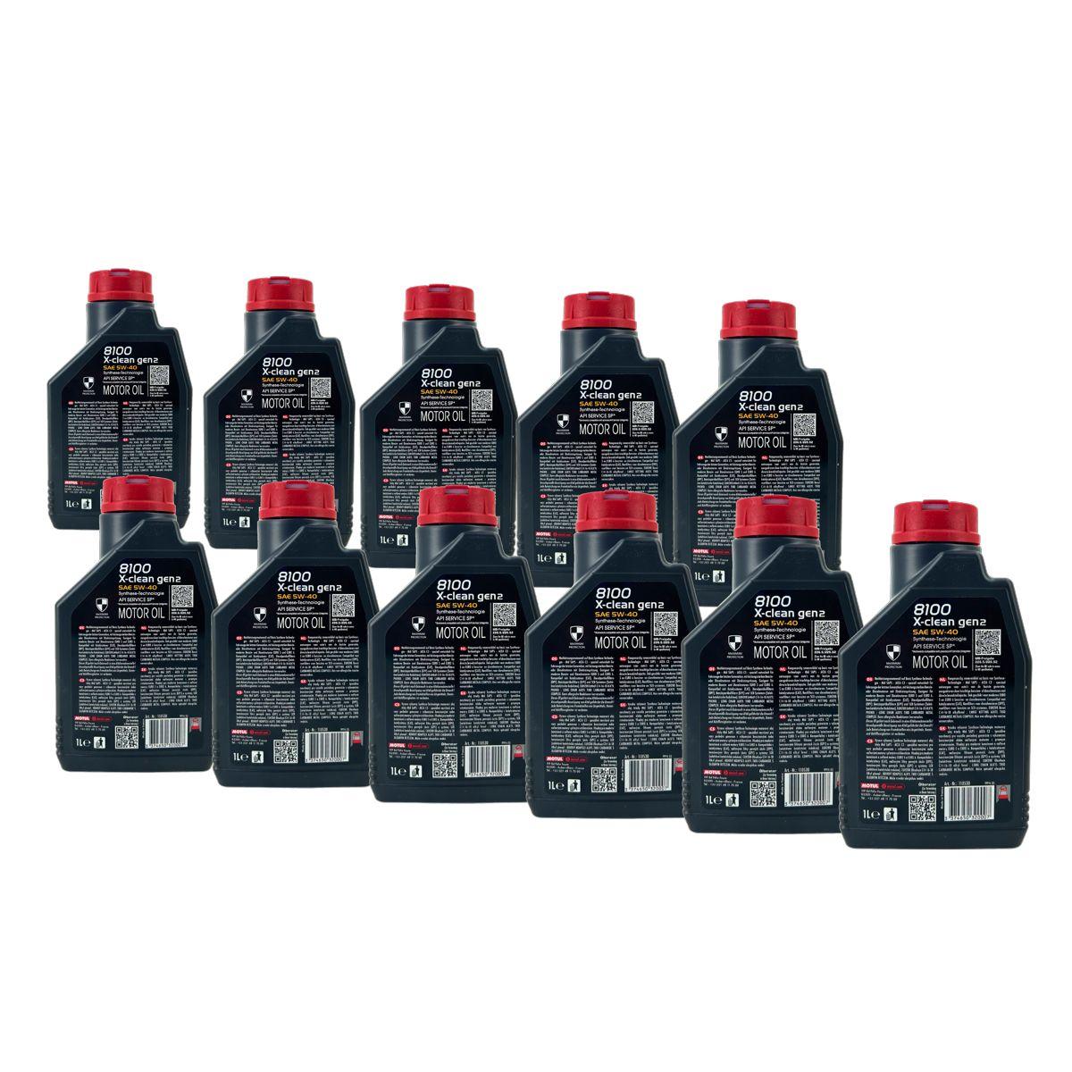 Motul 8100 X-clean GEN2 5W-40 11x1 Liter