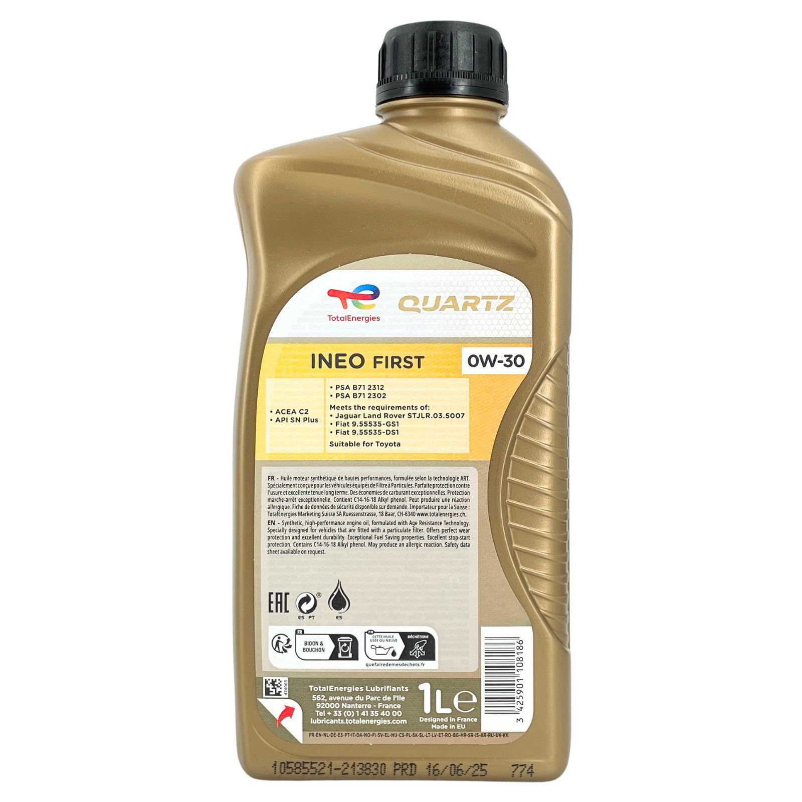 Total Quartz INEO First 0W-30 1 Liter