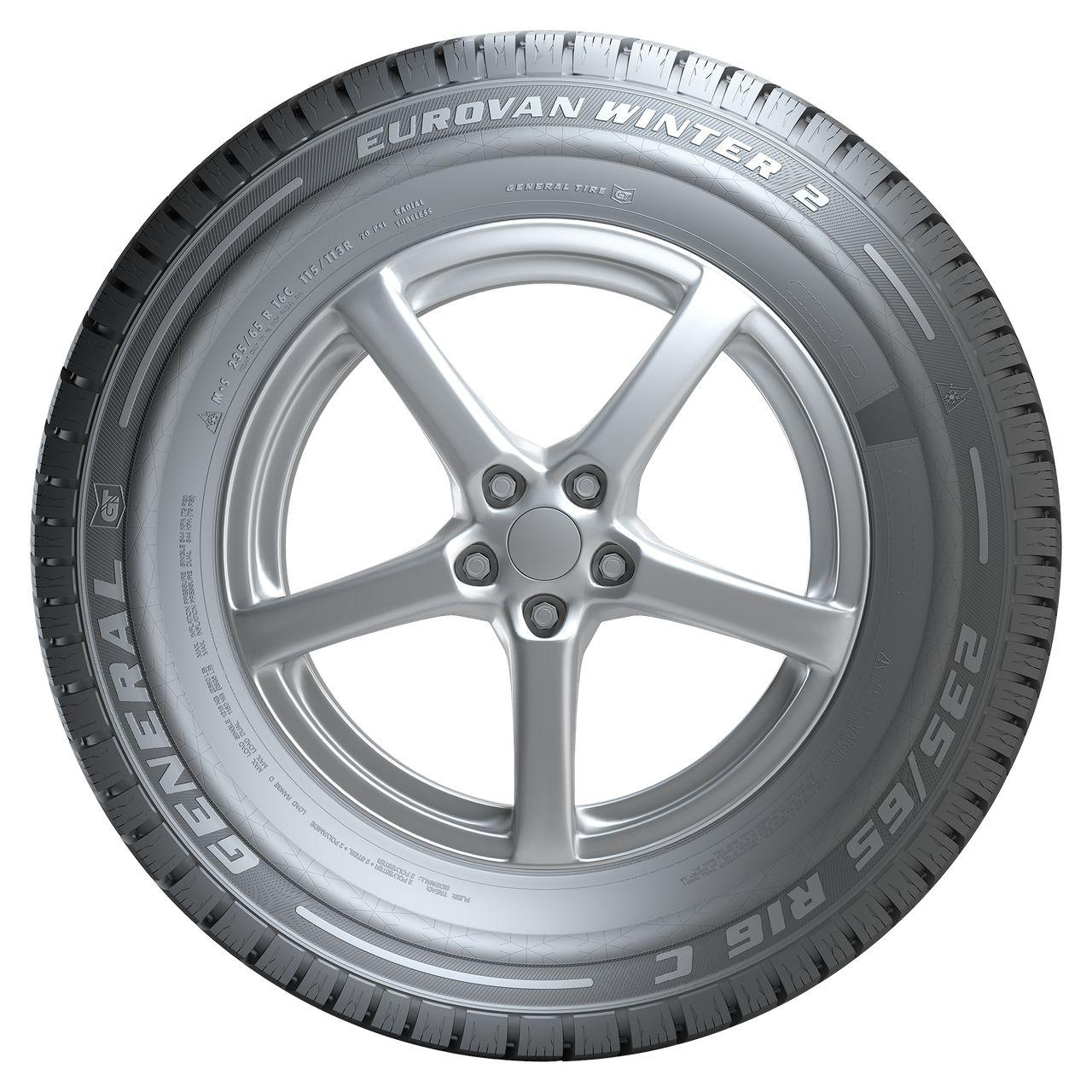 GENERAL TIRE EUROVAN WINTER 2 185/R14C 102Q