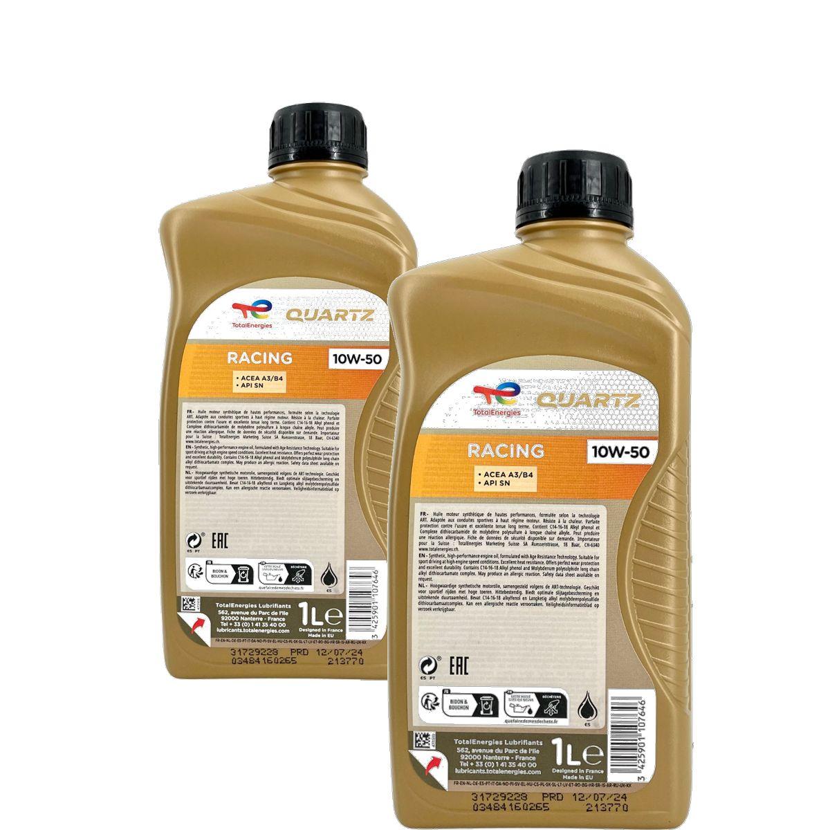 Total Quartz Racing 10W-50 2x1 Liter