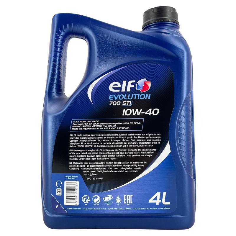 Elf Evolution 700 STI 10W-40 4 Liter