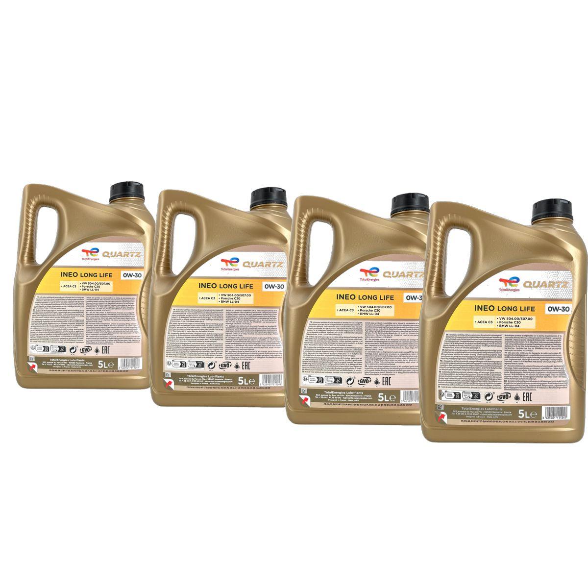 Total Quartz Ineo Long Life 0W-30 4x5 Liter