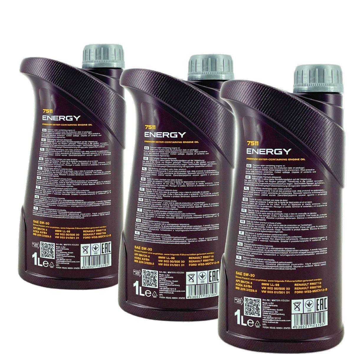 Mannol Energy 5W-30 3x1 Liter
