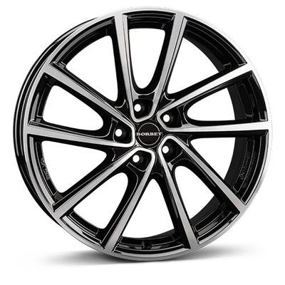BORBET DESIGN V black polished glossy 7.0Jx19 5x112 ET43