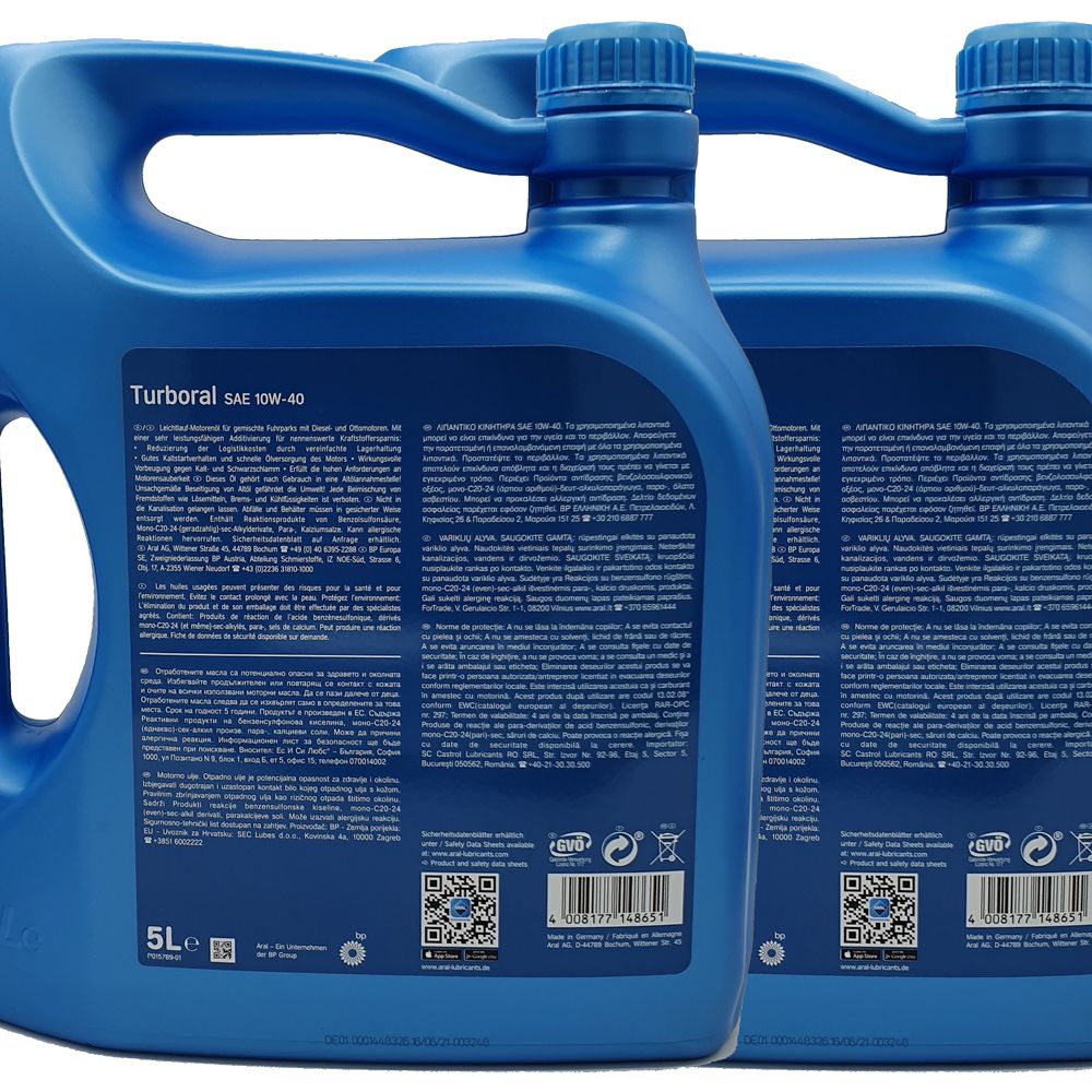 Aral Turboral 10W-40 2x5 Liter | G29908866