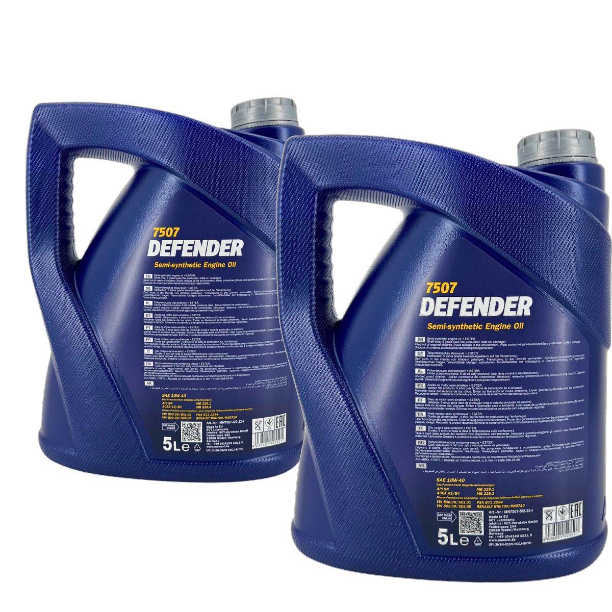 Mannol Defender 10W-40 2x5 Liter