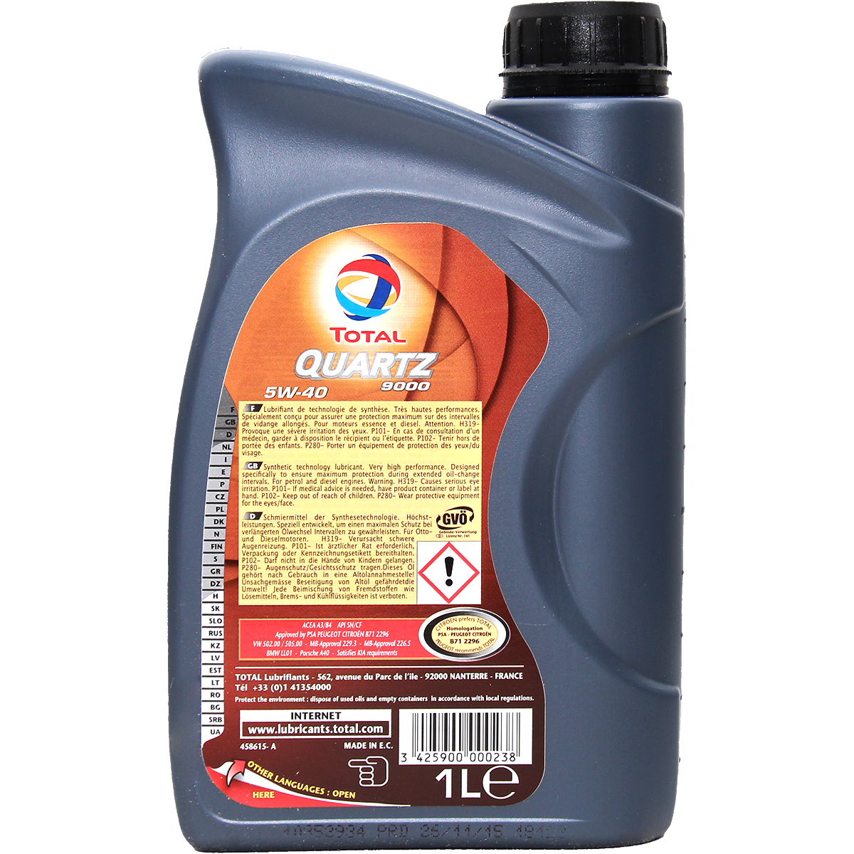 Total Quartz 9000 5W-40 1 Liter