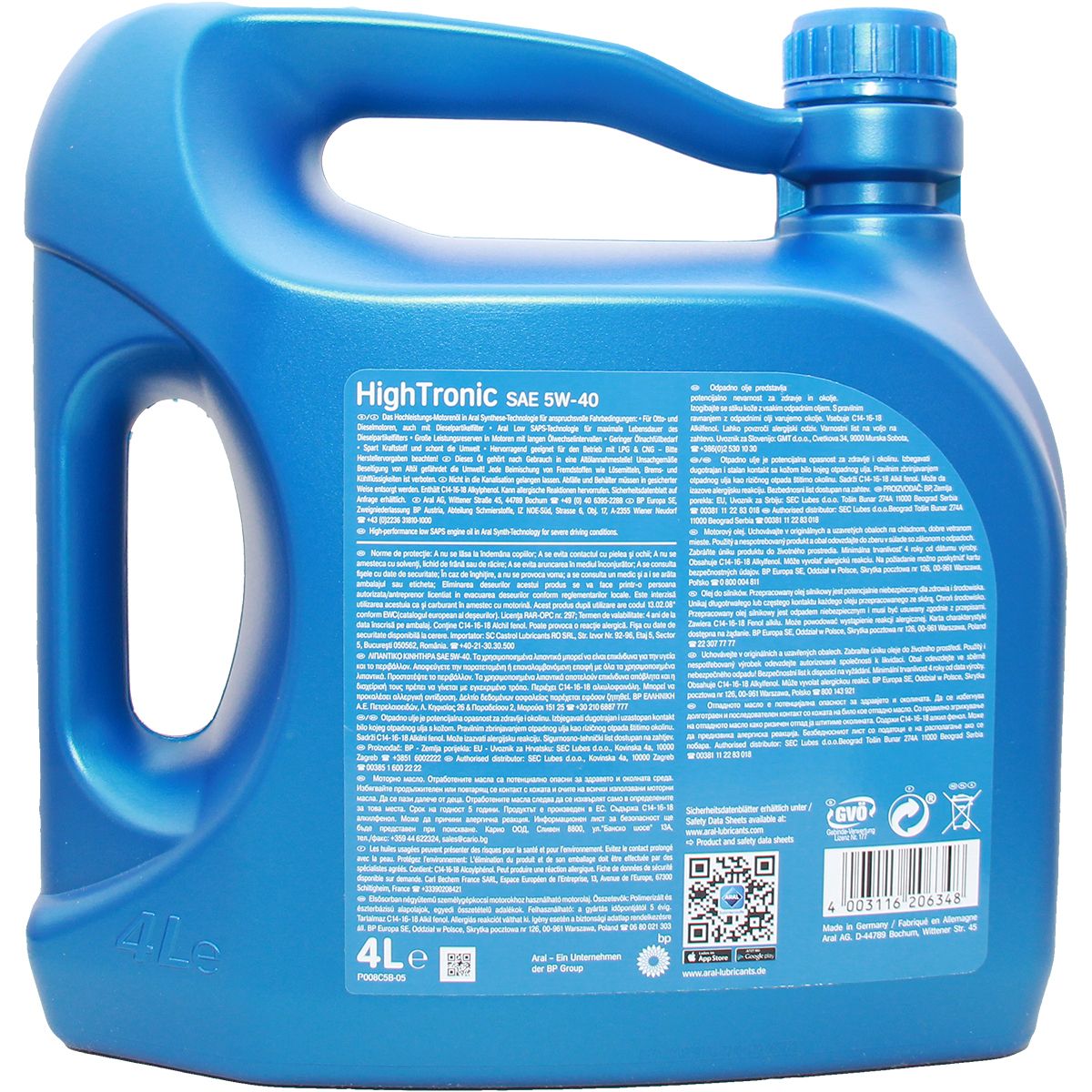 Aral HighTronic 5W-40 4 Liter
