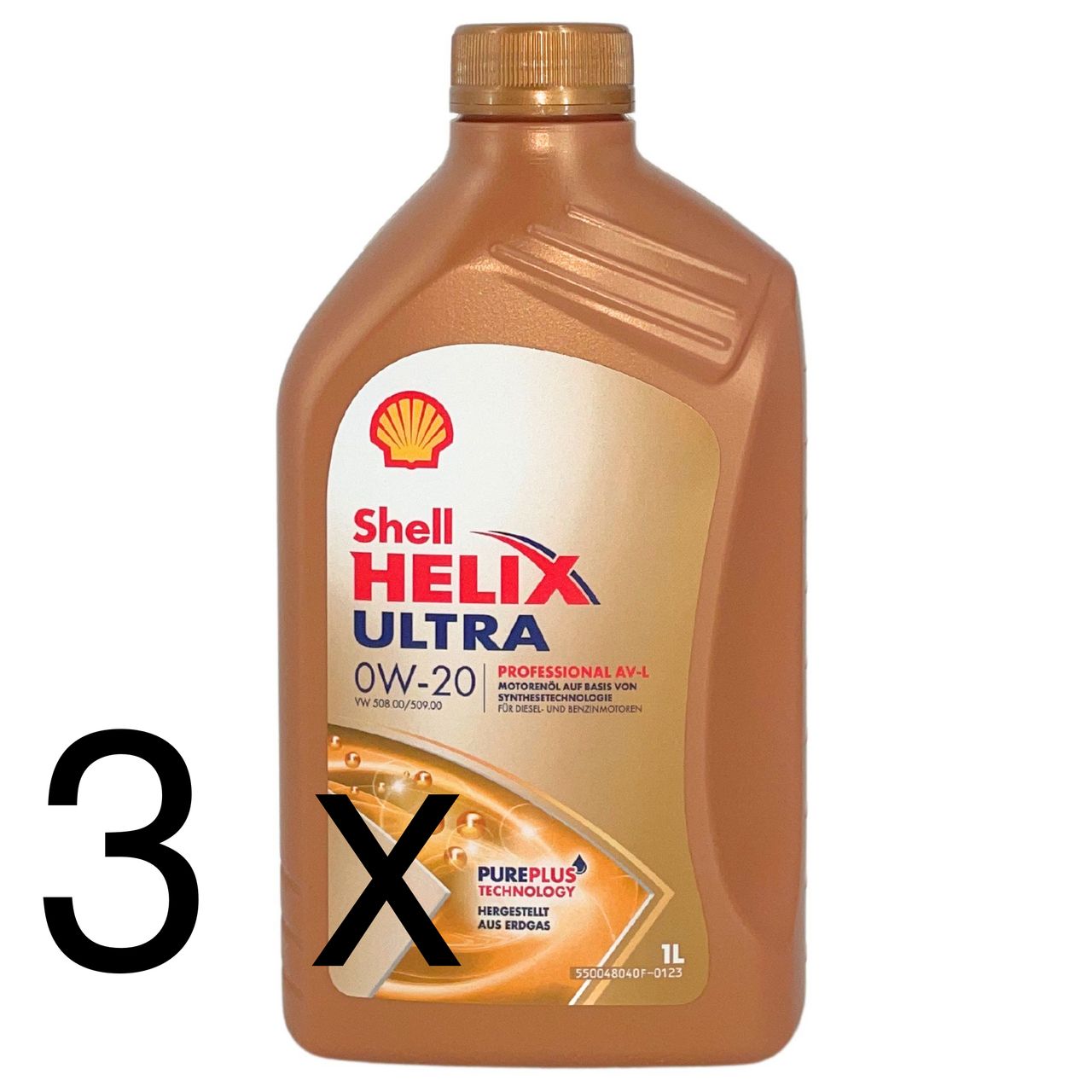 Shell Helix Ultra Professional AV-L 0W-20 3x1 Liter