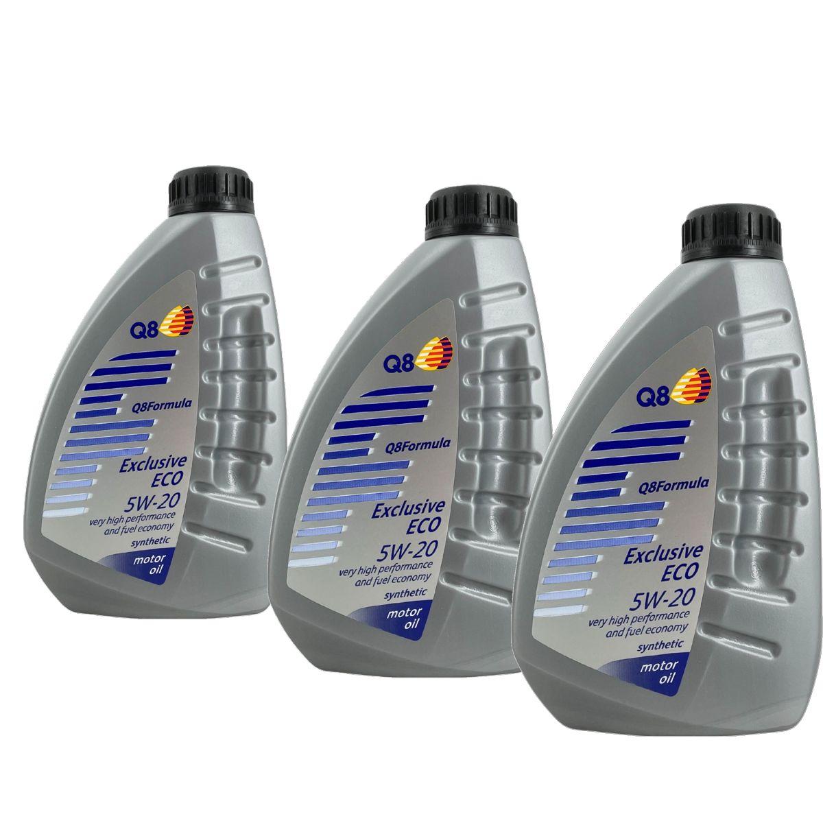 Q8 Formula Exclusive Eco 5W-20 3x1 Liter