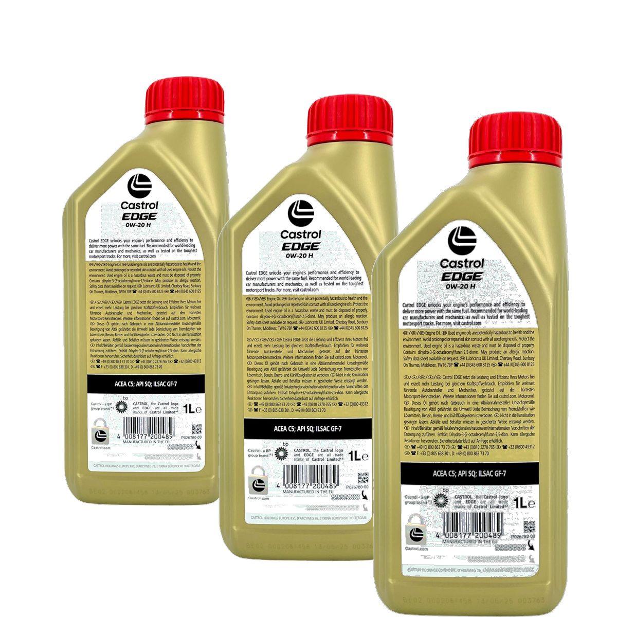 Castrol Edge H 0W-20 3x1 Liter