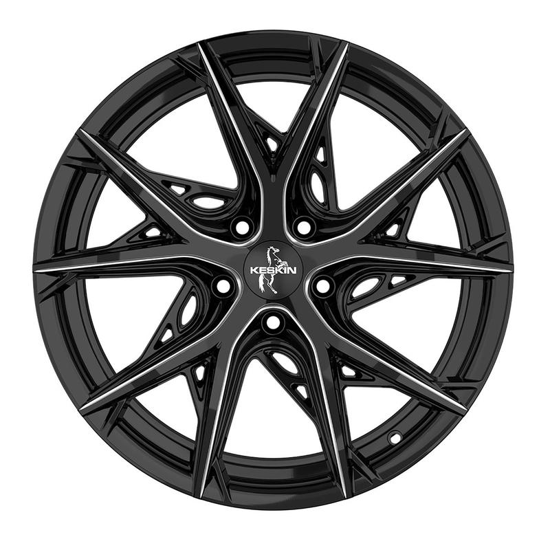 KESKIN WHEELS KT24C THUNDER black secret diamond 8.5Jx19 5x120 ET35