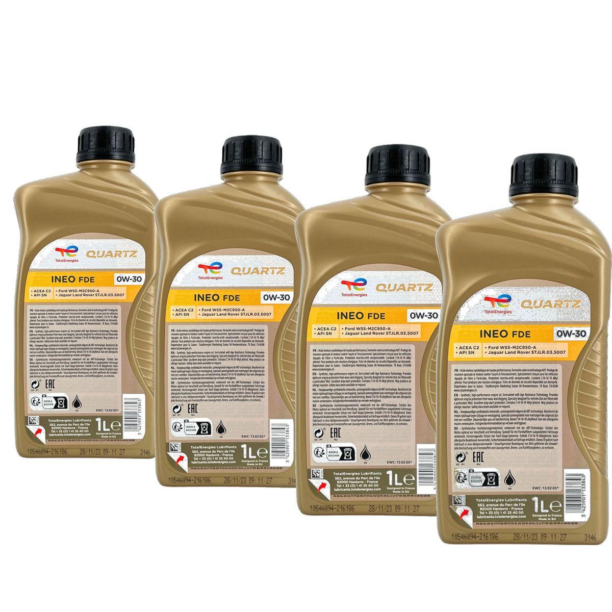 Total Quartz Ineo FDE 0W-30 4x1 Liter