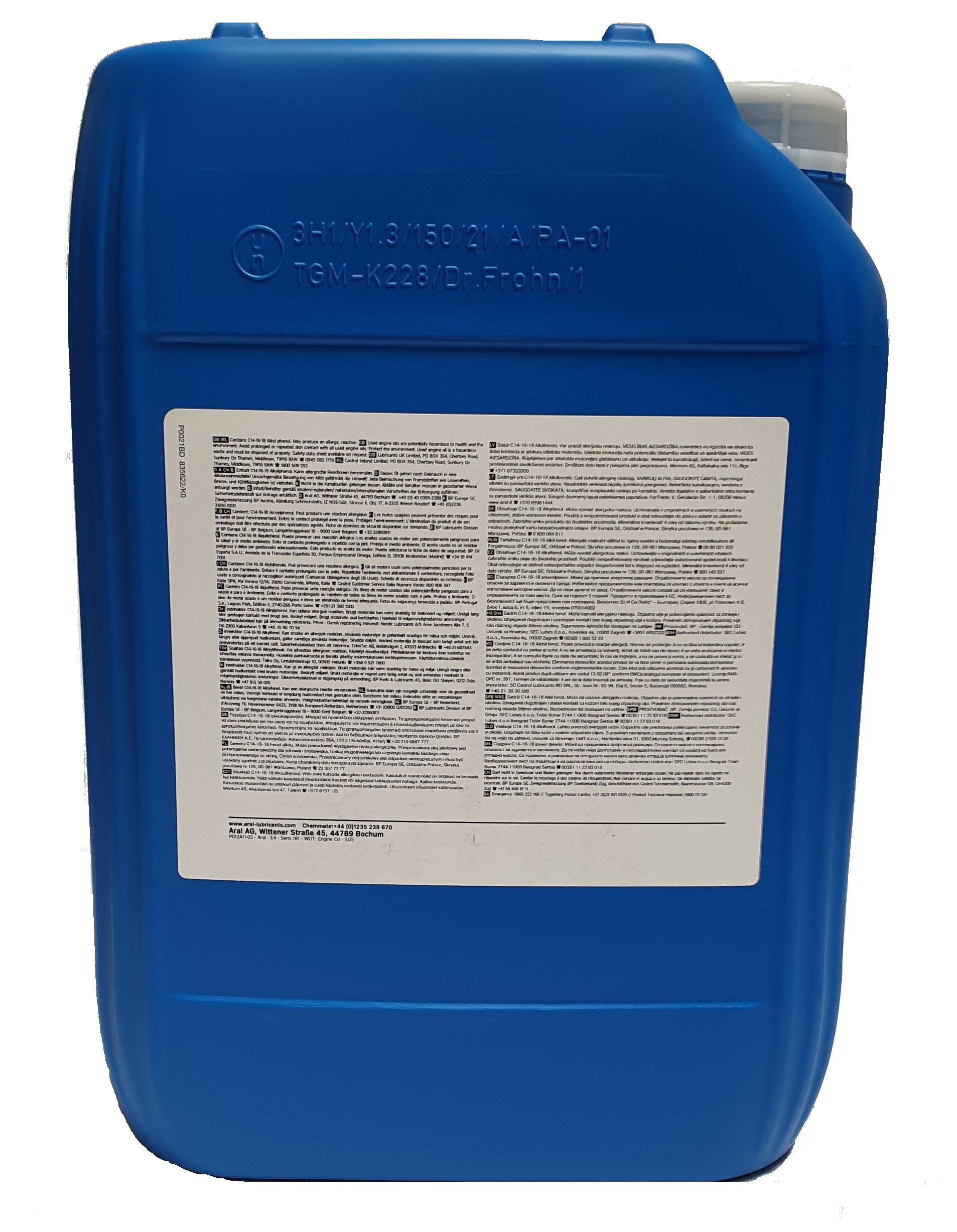 Aral SuperTronic 0W-40 20 Liter