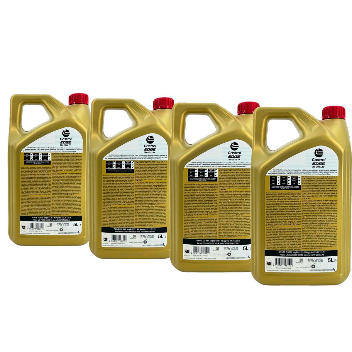 Castrol Edge 0W-20 LL IV 4x5 Liter
