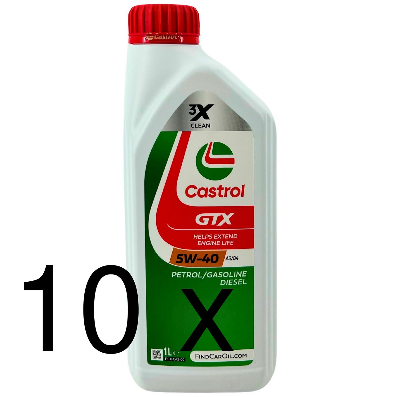 Castrol GTX 5W-40 A3/B4 10x1 Liter