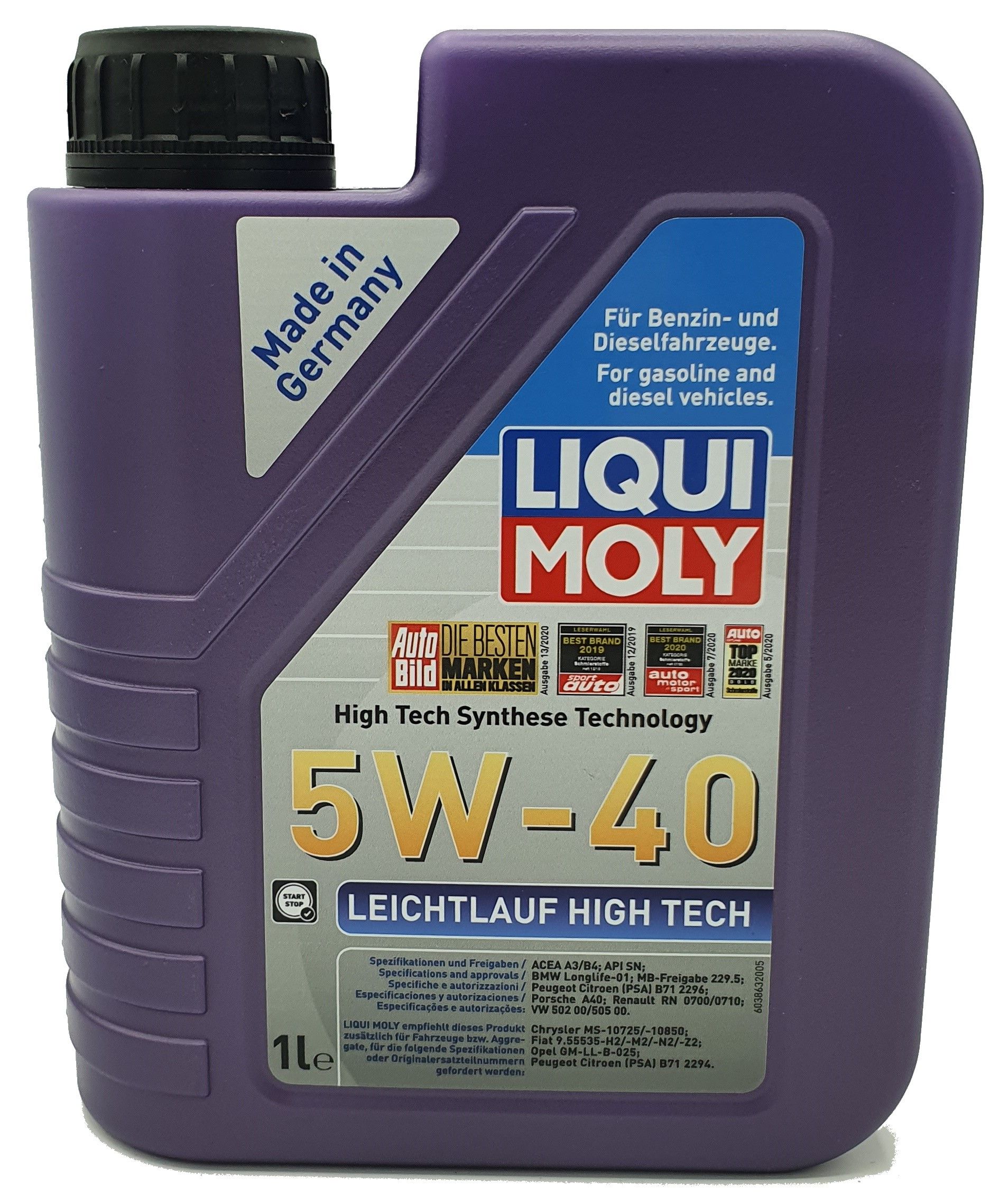 Liqui Moly Leichtlauf High Tech 5W-40 1 Liter | G22543180