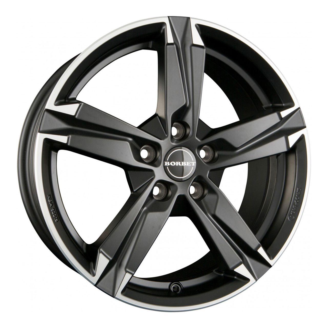 BORBET DESIGN T10 matt black polished 6.5Jx16 5x112 ET46