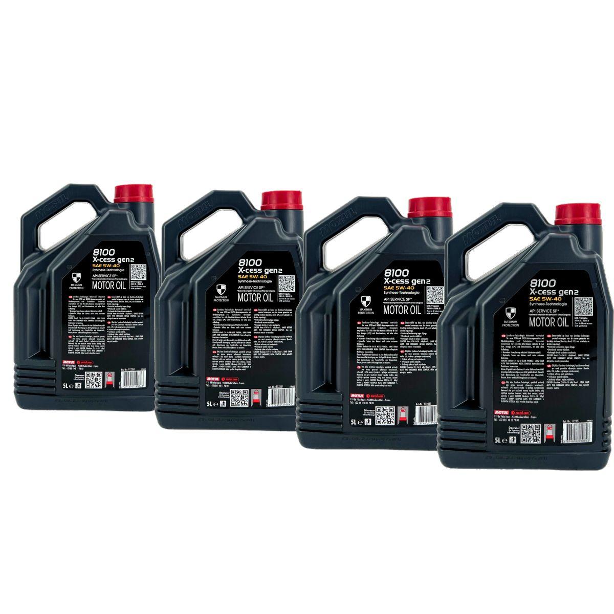 Motul 8100 X-cess GEN2 5W-40 4x5 Liter