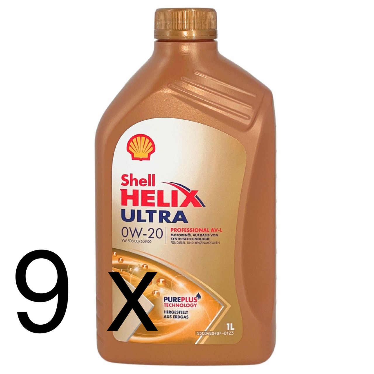 Shell Helix Ultra Professional AV-L 0W-20 9x1 Liter