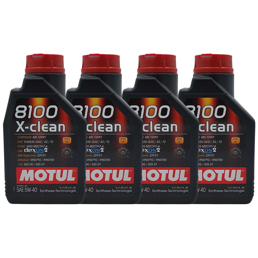 Motul 8100 X-clean 5W-40 4x1 Liter | G29904890