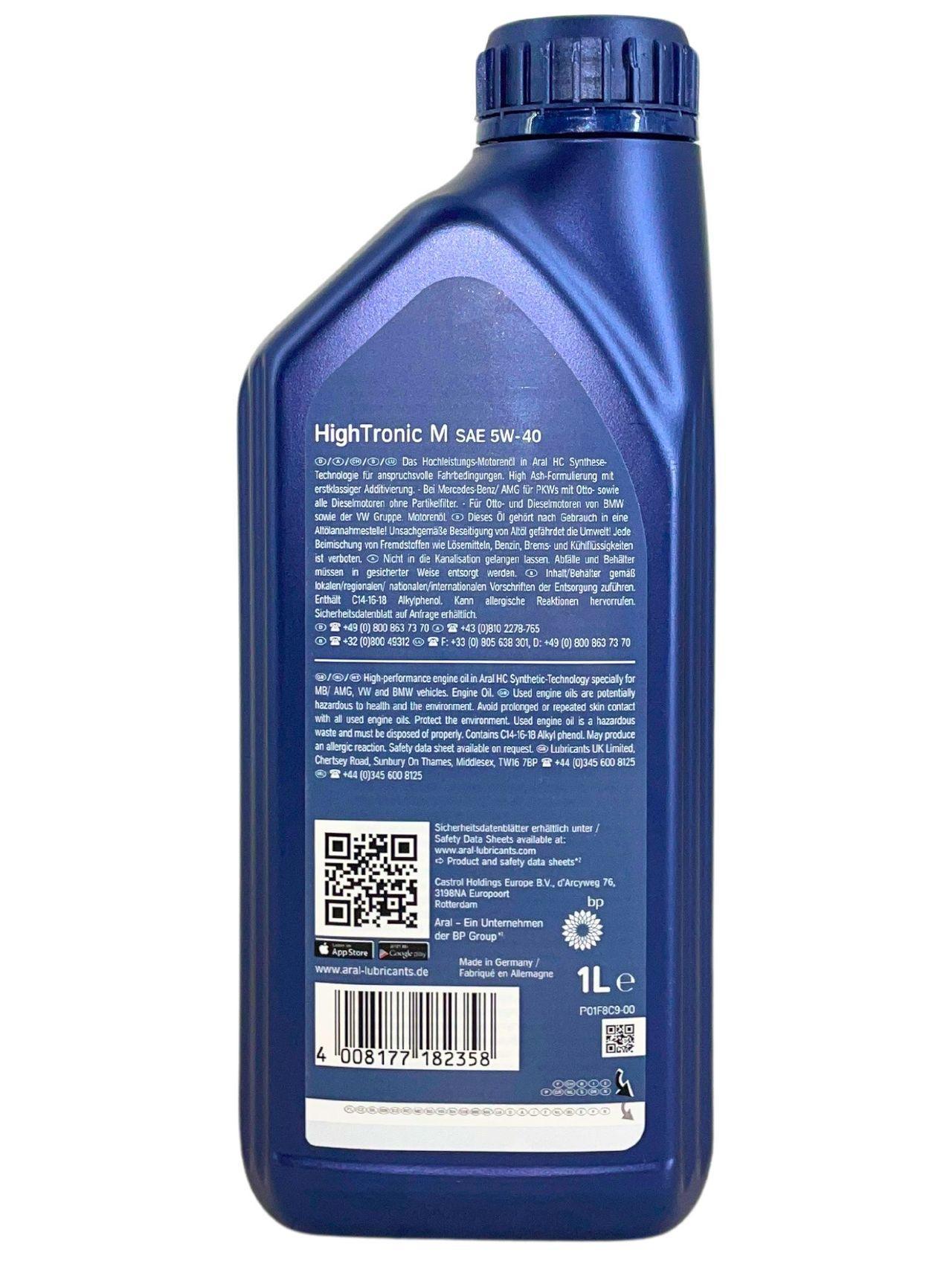 Aral HighTronic M 5W-40 1 Liter