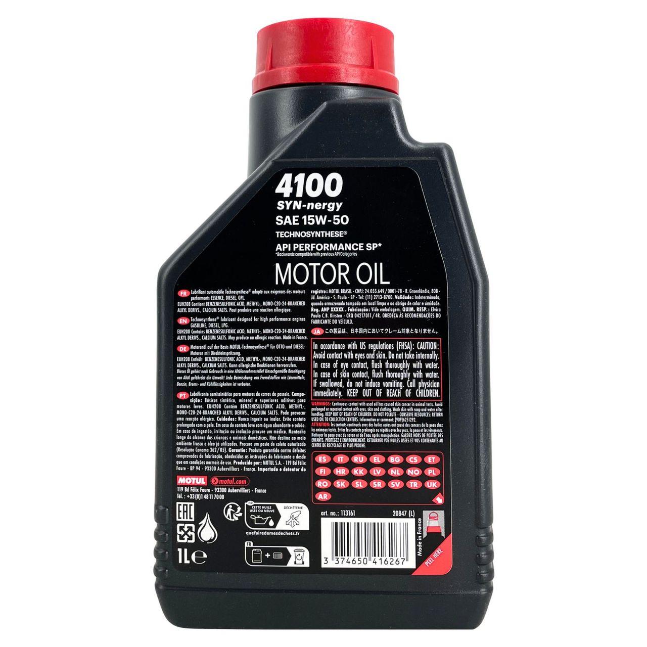 Motul 4100 SYN-nergy 15W-50 1 Liter