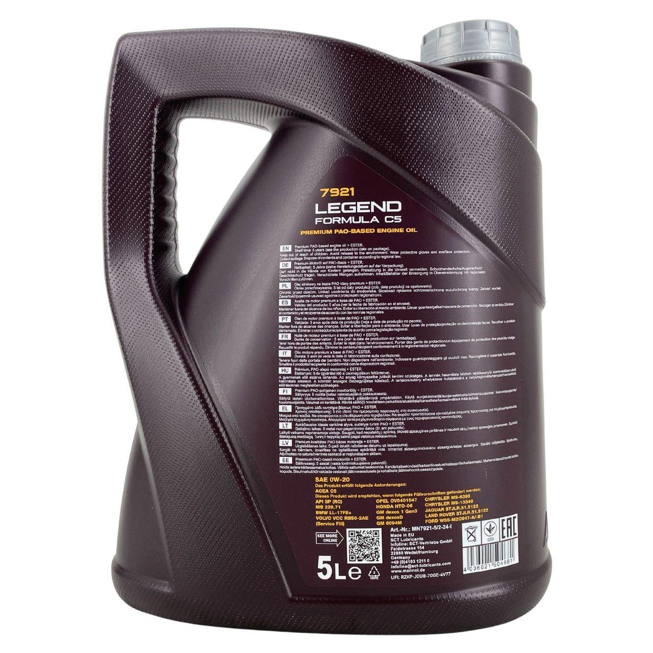 Mannol Legend Formula C5 0W-20 5 Liter