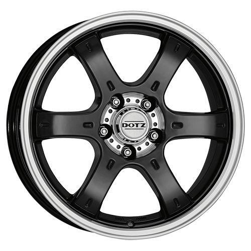 DOTZ CRUNCH 4X4 schwarz glänzend frontpoliert 8.0Jx18 6x139.7 ET35