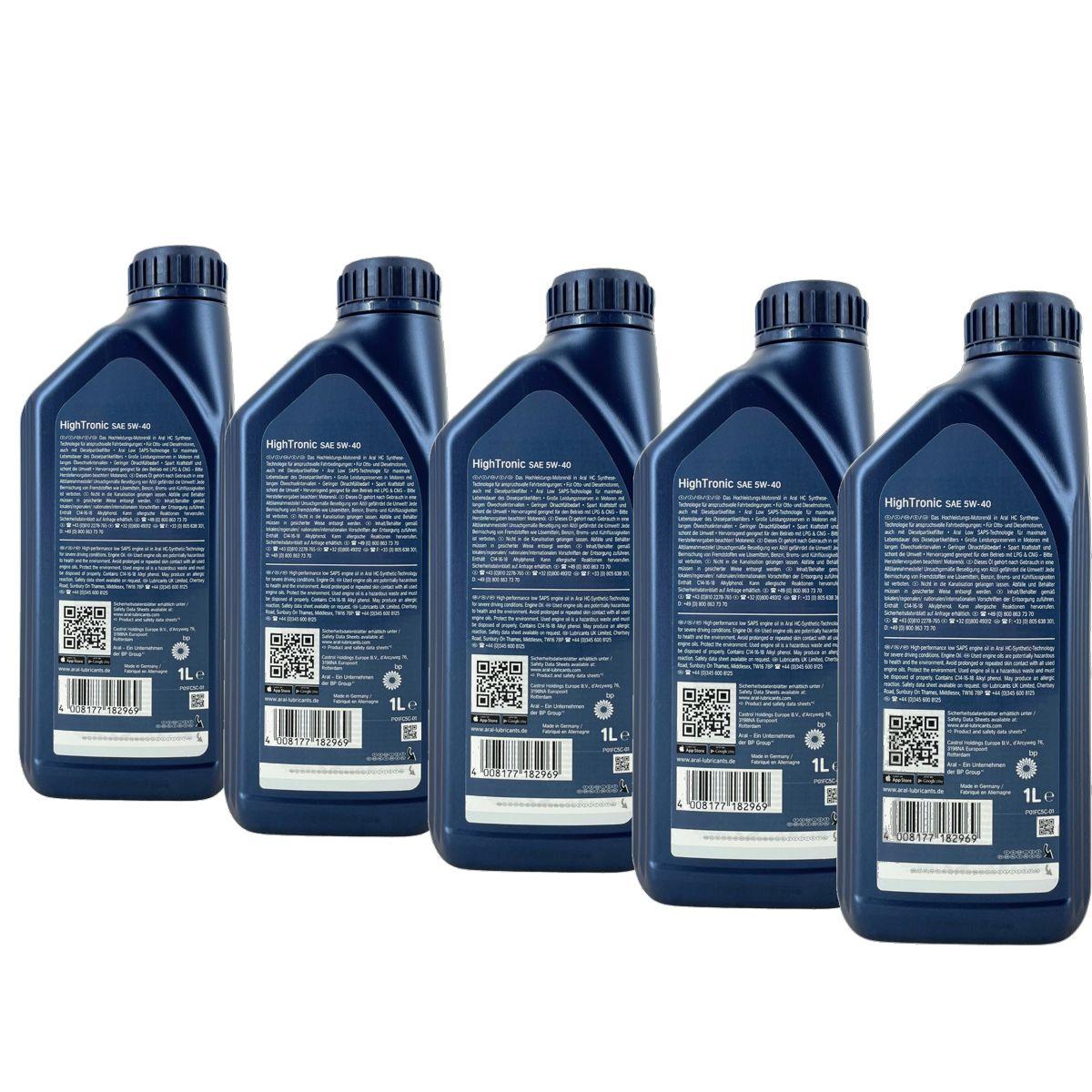 Aral HighTronic 5W-40 5x1 Liter