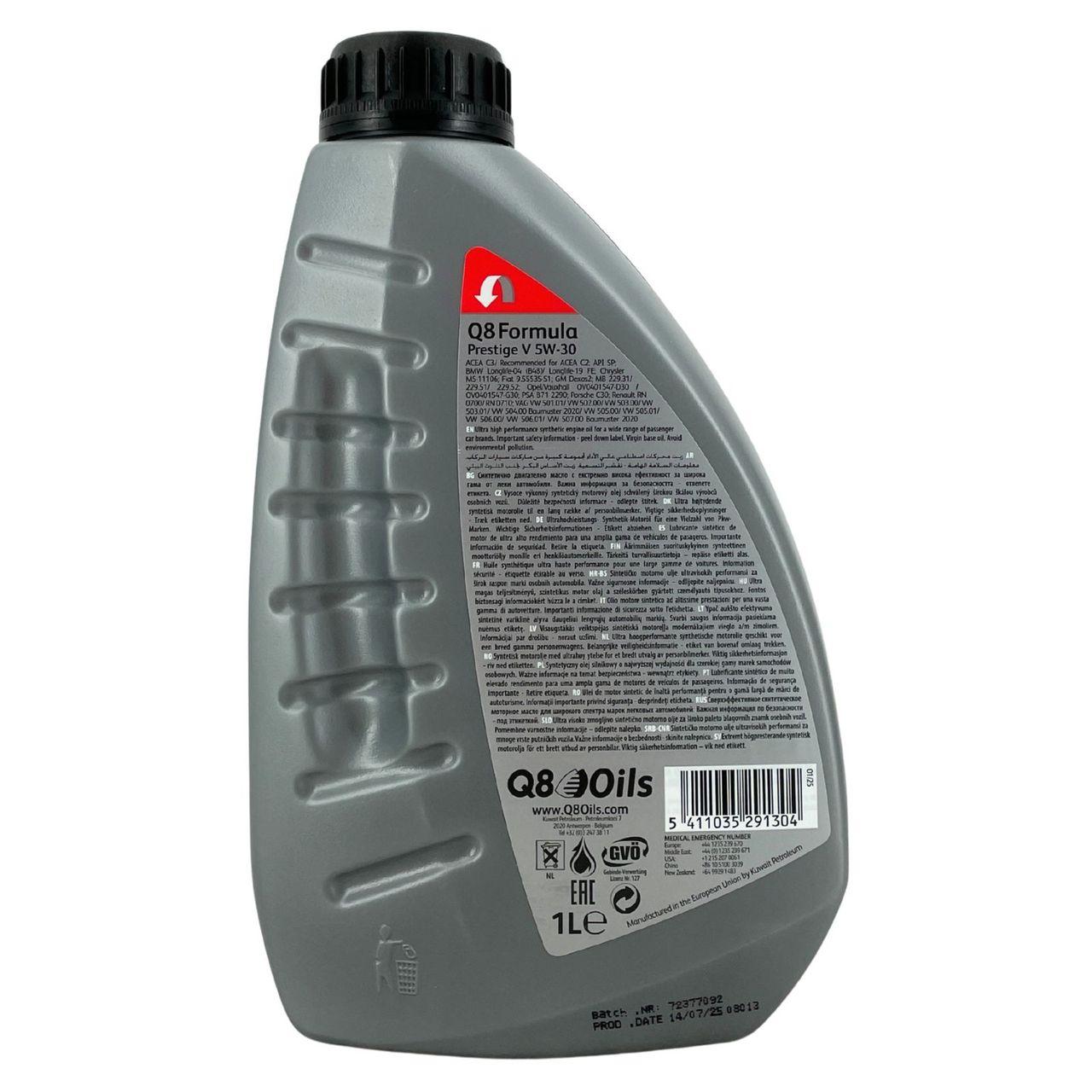 Q8 Formula Prestige V 5W-30 1 Liter