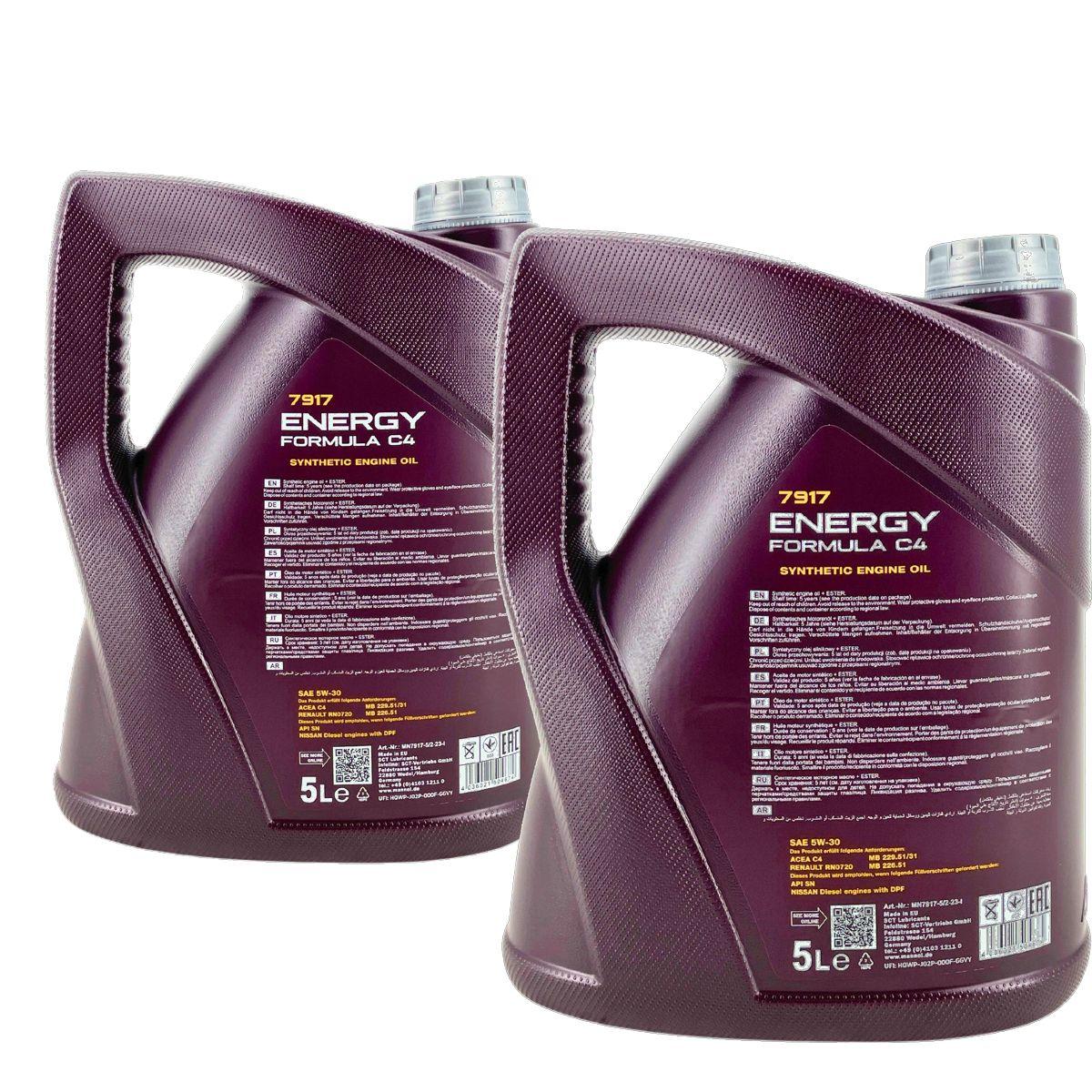 Mannol Energy Formula C4 5W-30 2x5 Liter