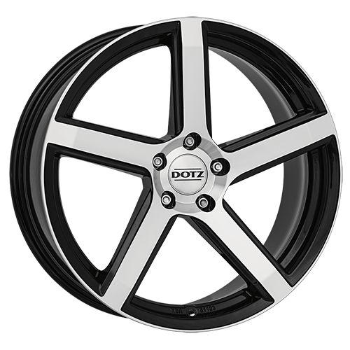 DOTZ CP5 DARK schwarz frontpoliert 8.0Jx17 5x112 ET45