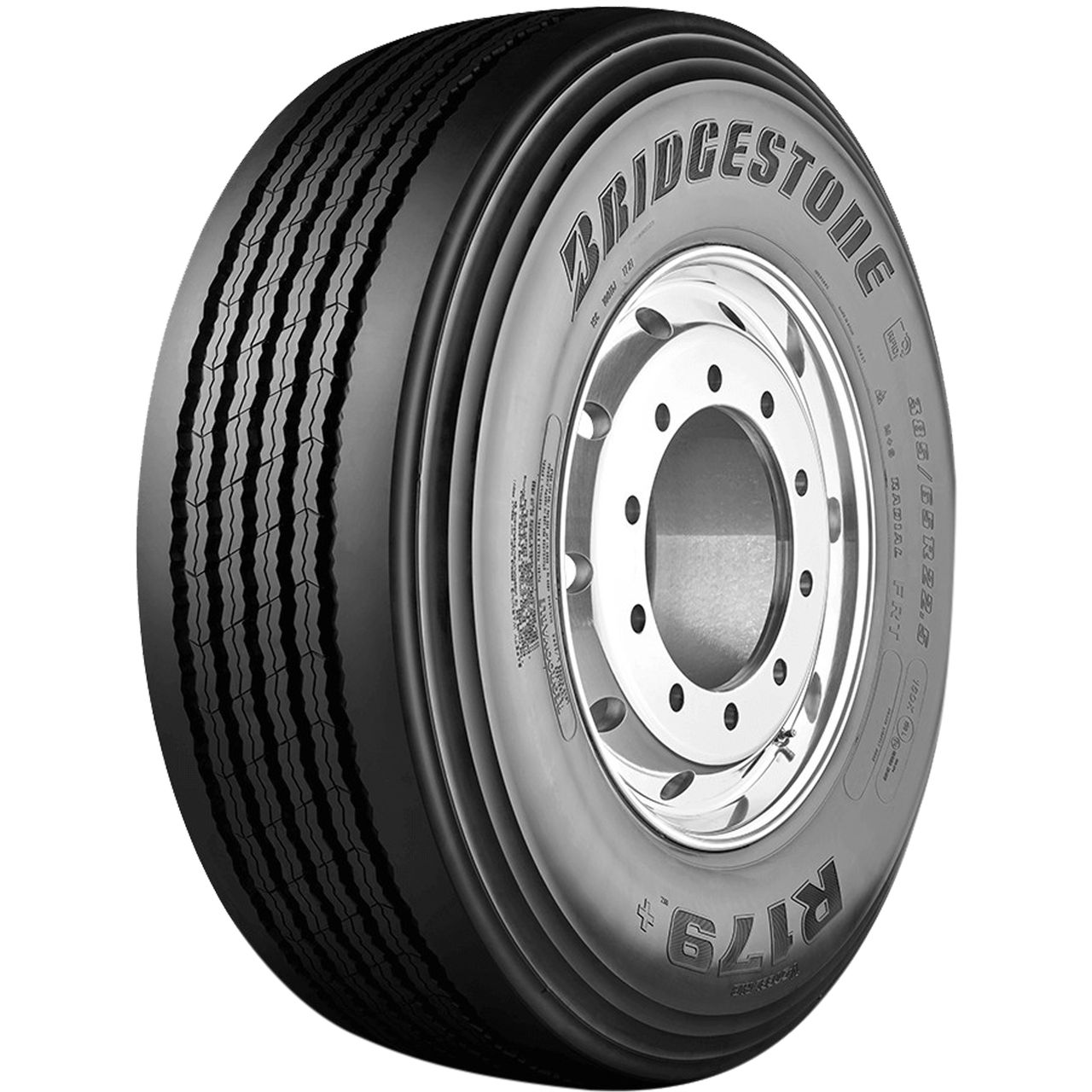 BRIDGESTONE 385/65 R 22.5 TL 160K/158L R179+ 20PR M+S 3PMSF RFID FRT, LRL