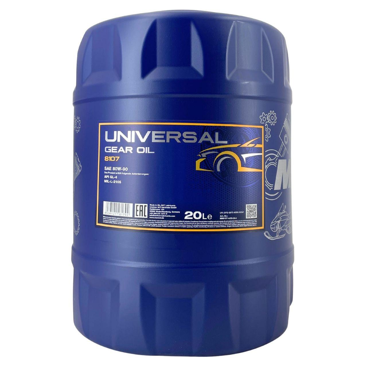Mannol Universal Getriebeöl 80W-90 GL-4 20 Liter