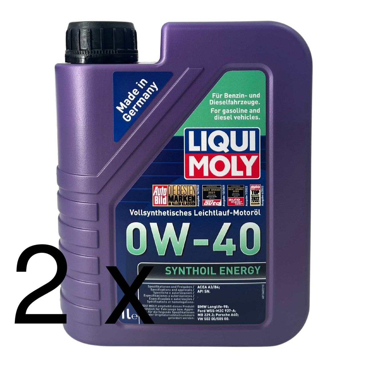 Liqui Moly Synthoil Energy 0W-40 2x1 Liter