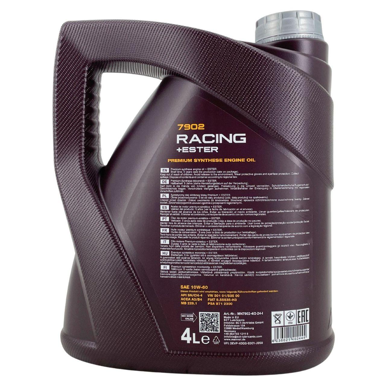 Mannol Racing + Ester 10W-60 4 Liter