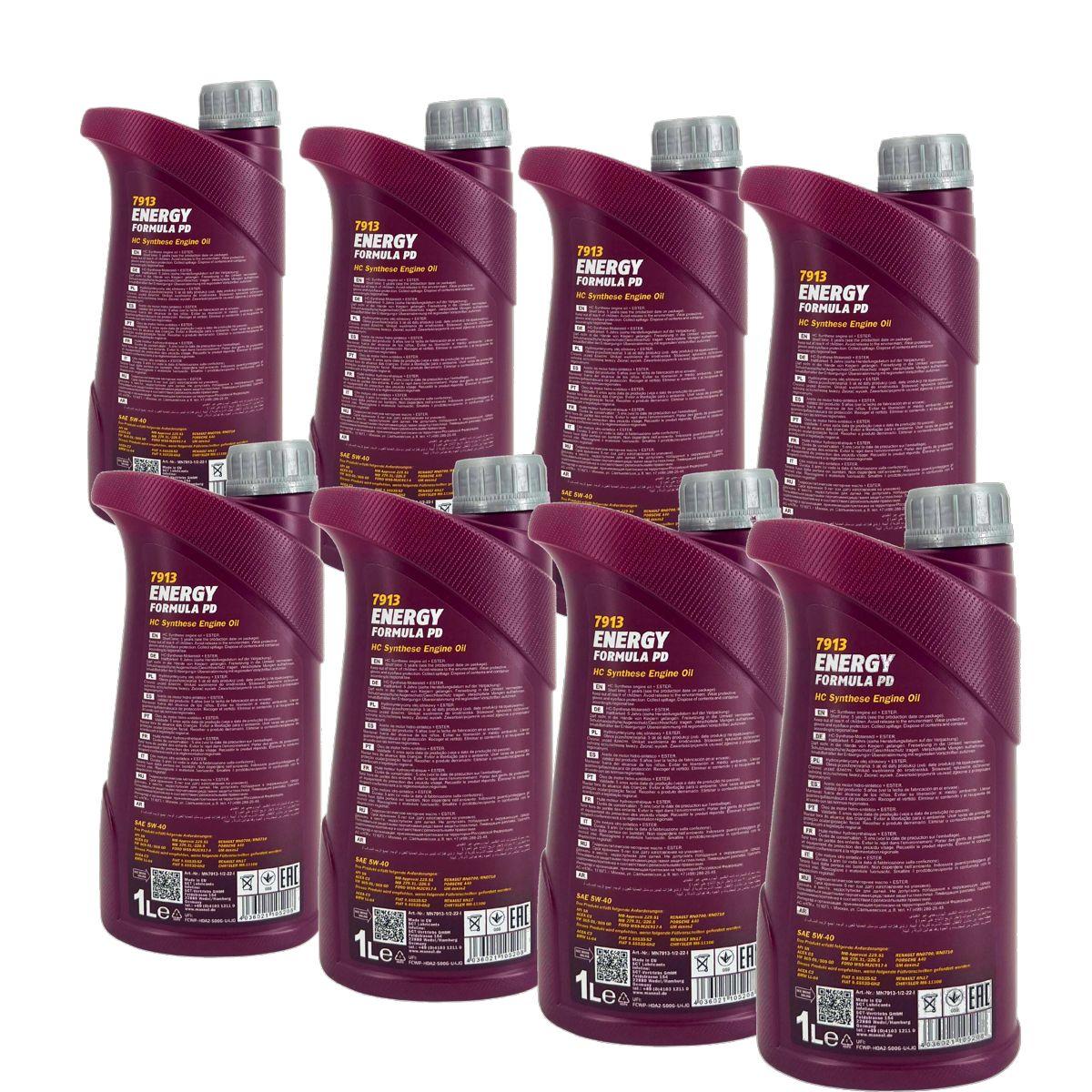 Mannol Energy Formula PD 5W-40 8x1 Liter