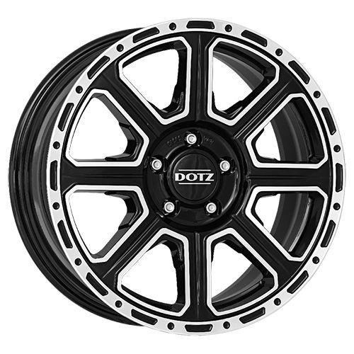 DOTZ KALAHARI DARK schwarz poliert 8.0Jx18 6x139.7 ET34