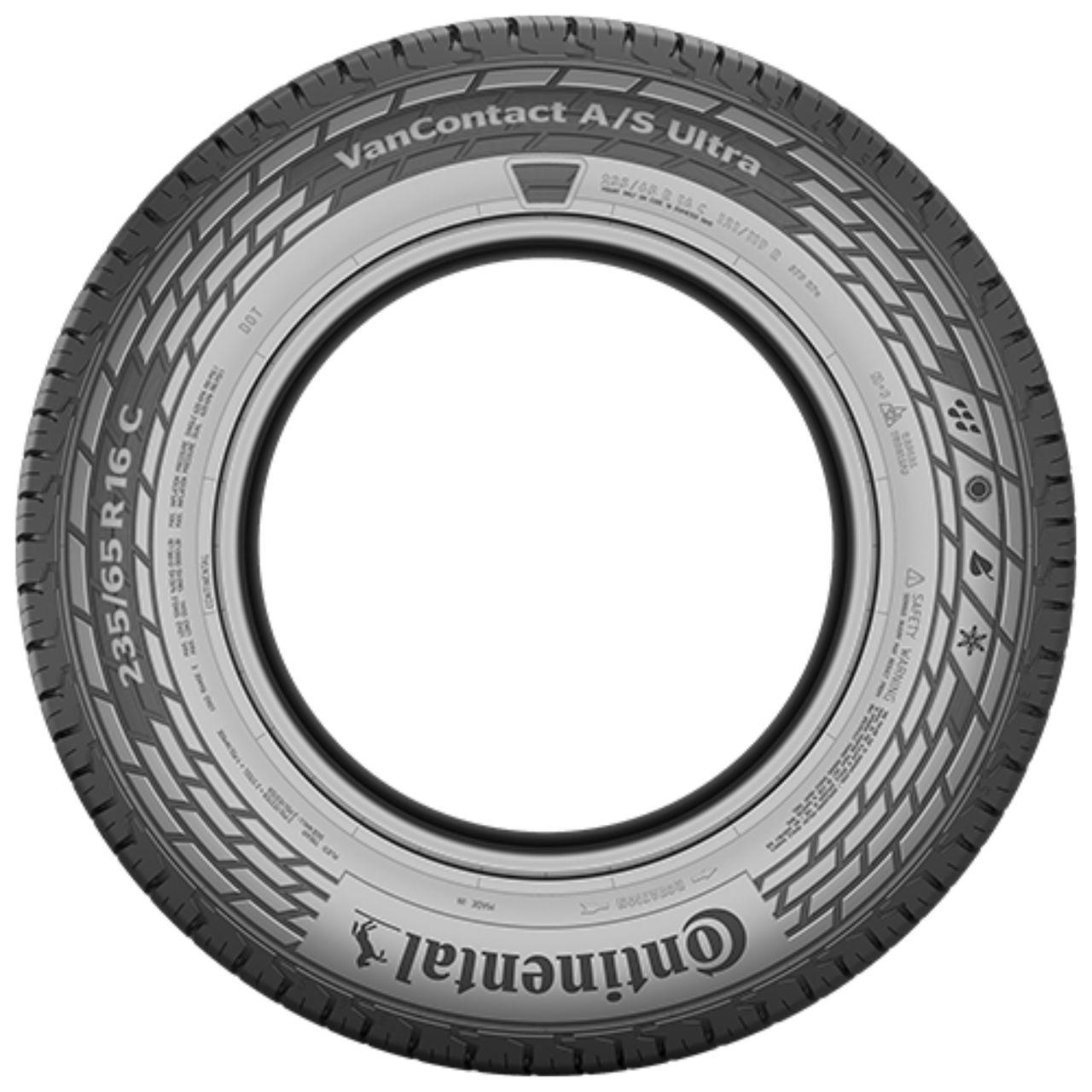 CONTINENTAL VANCONTACT A/S ULTRA 195/65R16C 104/102T BSW