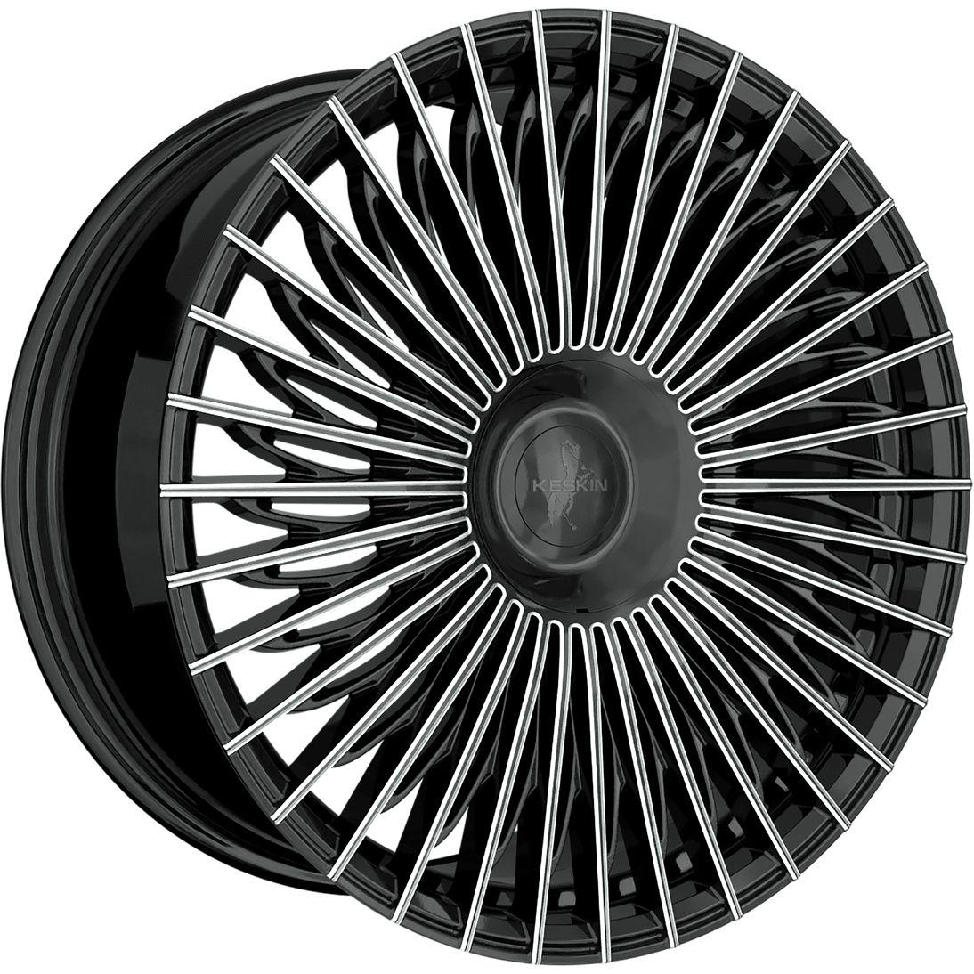 KESKIN WHEELS KT X1 EXCLUSIVE black secret diamond 9.5Jx21 5x112 ET50