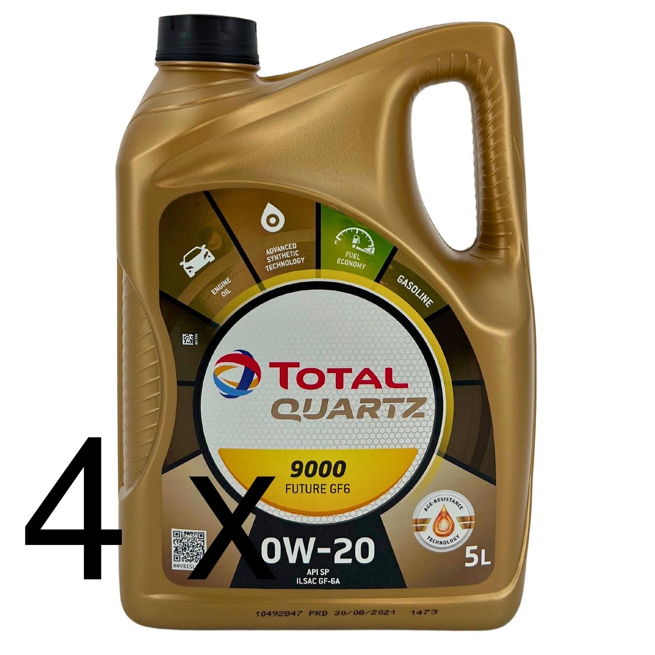 Total Quartz 9000 Future GF6 0W-20 4x5 Liter