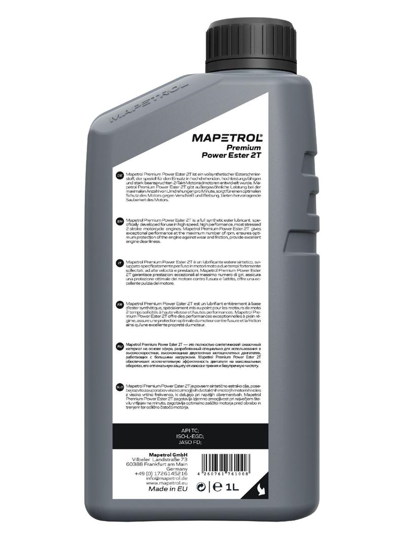 Mapetrol Premium Power Ester 2T 1 Liter