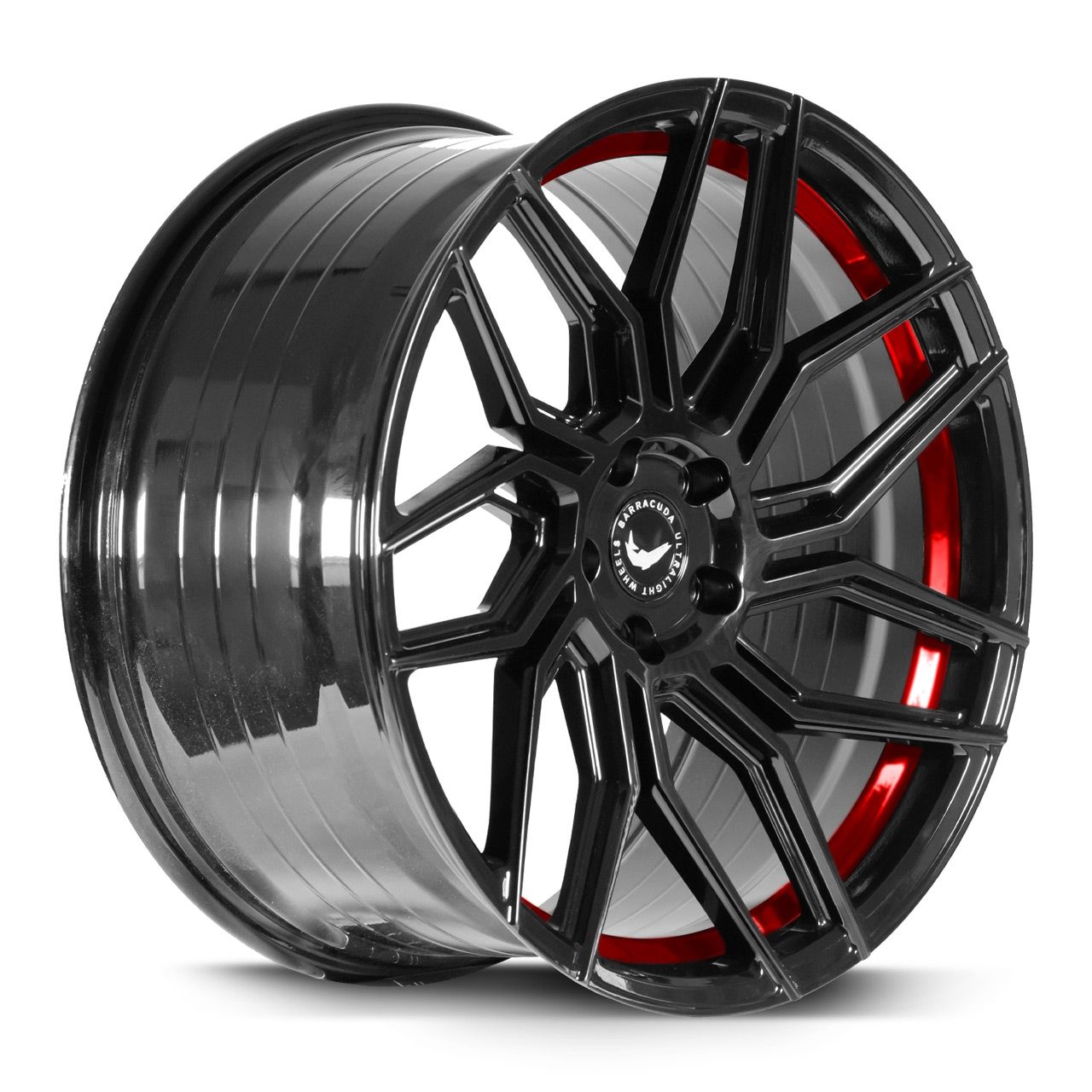 BARRACUDA DRAGOON Higloss-Black undercut Trimline red 10.0Jx20 5x112 ET40